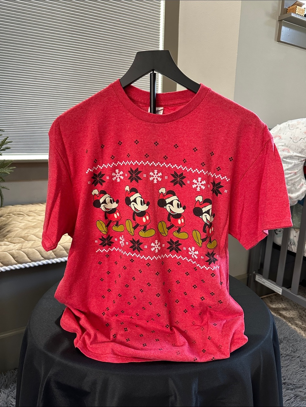 Delta Red Mickey Mouse Holiday Tee